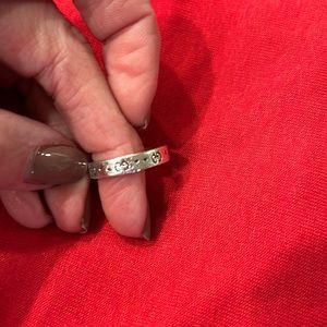 Silver Gucci ghost ring